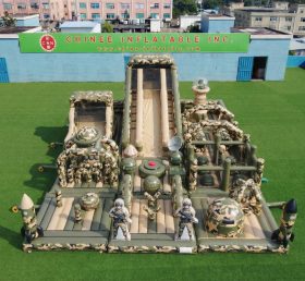 GF3-761 Parco Giochi Gonfiabile a Tema Stile Militare