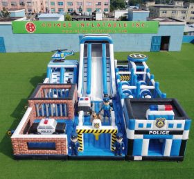 GF3-768 Parco Giochi Gonfiabile a Tema Stazione di Polizia