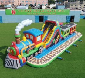 GF3-776 Parco Giochi Gonfiabile a Tema Treno
