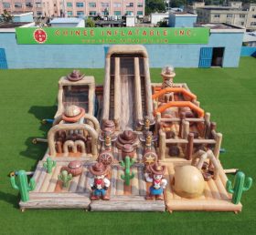 GF3-778 Parco Giochi Gonfiabile a Tema Far West