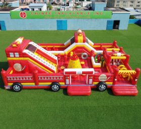 GF3-794 Parco Giochi Gonfiabile a Tema Camion dei Pompieri