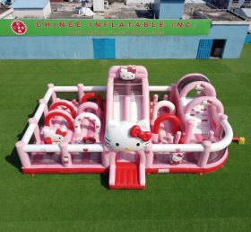 GF3-797 Parco Giochi Gonfiabile a Tema Hello Kitty
