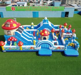 GF3-830 Parco giochi gonfiabile a tema Puffi