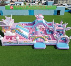 GF3-832 Parco Giochi Gonfiabile a Tema Unicorno