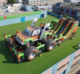 GF3-841 Parco Gonfiabile a Tema Monster Trucks