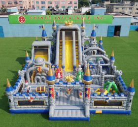 GF3-945 Parco giochi gonfiabile a tema Regno del Castello