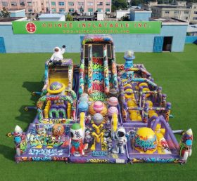GF3-955 Playground gonfiabile a tema graffiti