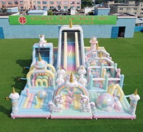 GF3-990 Parco Giochi Gonfiabile a Tema Unicorno