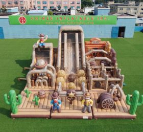 GF3-991 Parco Giochi Gonfiabile a Tema Far West