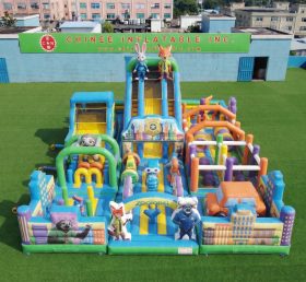 GF3-993 Parco Giochi Gonfiabile a Tema Zootopia