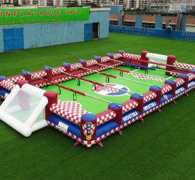T11-952I Campo da calcio umano gonfiabile a tema Croazia