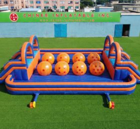 T11-4751F Percorso a ostacoli con grandi sfere doppie gonfiabili a tema Dragon Ball