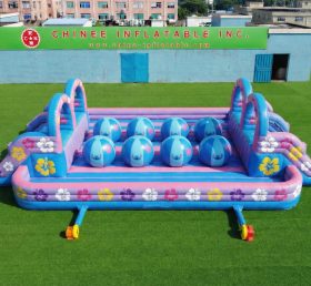 T11-4751I Percorso a ostacoli gonfiabile con grandi sfere doppie a tema Lilo e Stitch