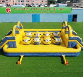 T11-4751M Percorso a Ostacoli Gonfiabile a Sfere Giganti Doppio Tema Minions