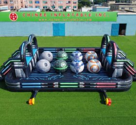 T11-4751U Percorso a ostacoli gonfiabile con grandi sfere doppie a tema Star Wars