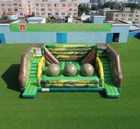 T11-4750A Percorso a ostacoli gonfiabile con grandi sfere a tema coccodrillo