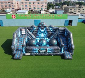 T11-4750E Percorso a ostacoli gonfiabile Big Balls a tema Godzilla