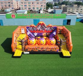 T11-4750F Percorso a ostacoli con grandi sfere gonfiabili a tema Halloween