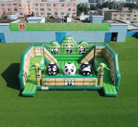 T11-4750I Percorso a Ostacoli con Grandi Sfere Gonfiabili a Tema Panda
