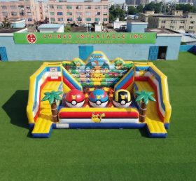 T11-4750L Percorso a ostacoli con grandi sfere gonfiabili a tema Pokémon