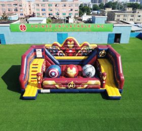 T11-4750O Percorso a ostacoli con grandi sfere gonfiabili a tema Avengers