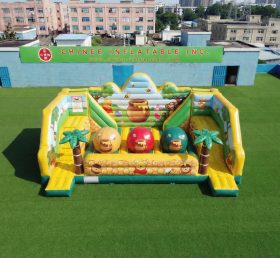 T11-4750T Percorso a ostacoli con grandi sfere gonfiabili a tema Winnie the Pooh