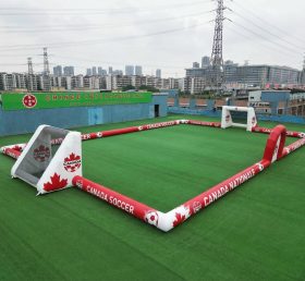 T11-926BCA Campo da calcio gonfiabile grande a tema Canada