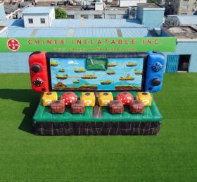 T11-7305 Sfida Interattiva Gonfiabile Acchiappa-la-Talpa in Stile Super Mario