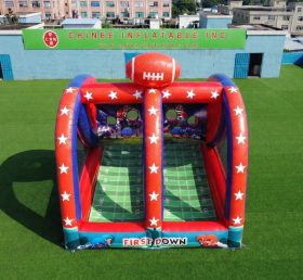 T11-7313 Gonfiabile Commerciale Doppia Corsia Lancio di Football Americano