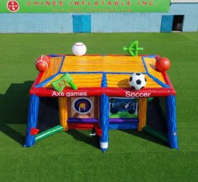 T11-7316 Cubo da gioco multisportivo gonfiabile commerciale 6-in-1