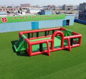 T11-7322 Arena da Calcio Gonfiabile con Ingresso ad Arco e Rete Perimetrale
