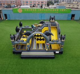 T2-8862 Castello Gonfiabile a Tema Batman con Scivolo