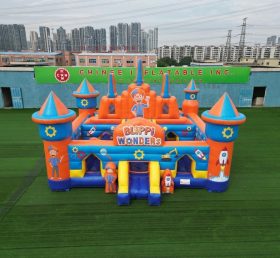 T5-3152 Castello Gonfiabile a Tema Blippi Wonders