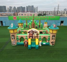 T5-3156 Castello Gonfiabile a Tema Boonie Bears
