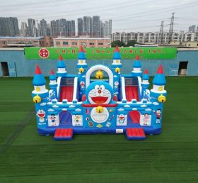 T5-3163 Castello Gonfiabile a Tema Doraemon