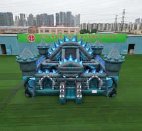 T5-3167 Castello Gonfiabile a Tema Godzilla