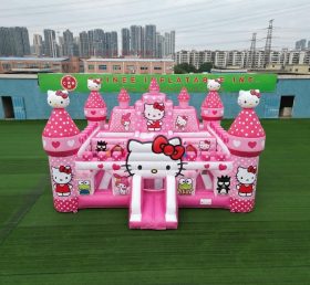 T5-3168 Castello Gonfiabile a Tema Hello Kitty