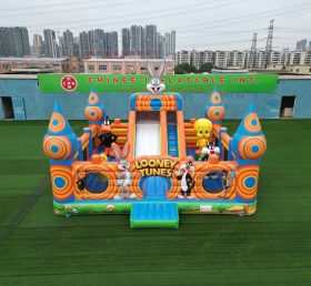 T5-3177 Castello Gonfiabile a Tema Looney Tunes