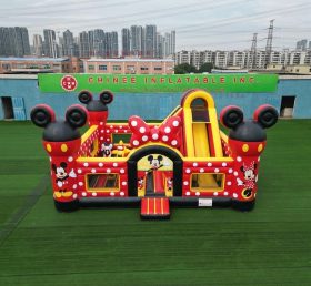 T5-3179 Castello Gonfiabile a Tema Mickey & Minnie