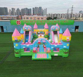 T5-3193 Castello Gonfiabile a Tema Peppa Pig