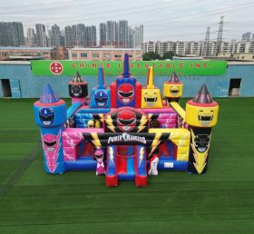 T5-3197 Castello Gonfiabile a Tema Power Rangers