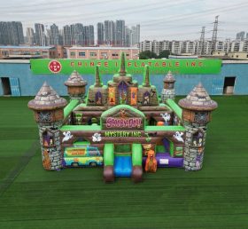 T5-3201 Castello Gonfiabile a Tema Scooby-Doo
