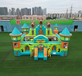 T5-3202 Castello Gonfiabile a Tema Scooby-Doo