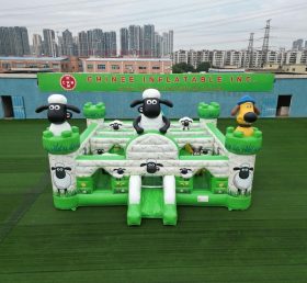 T5-3203 Castello Gonfiabile a Tema Shaun the Sheep