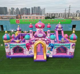 T5-3204 Castello Gonfiabile a Tema Shimmer & Shine