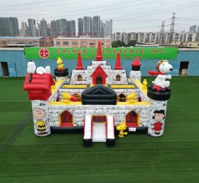 T5-3206 Castello Gonfiabile a Tema Snoopy