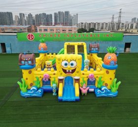 T5-3209 Castello Gonfiabile a Tema SpongeBob