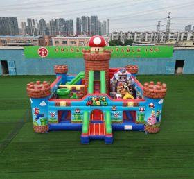 T5-3213 Castello Gonfiabile a Tema Super Mario