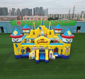 T5-3221 Castello Gonfiabile a Tema I Simpson