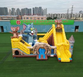 T5-3227 Castello Gonfiabile a Tema Tom e Jerry